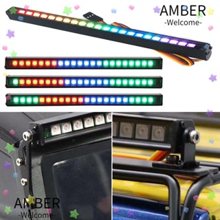 Amber โคมไฟหลังคา LED อุปกรณ์เสริม สําหรับรถไต่หินบังคับ SCX10 90046 D90