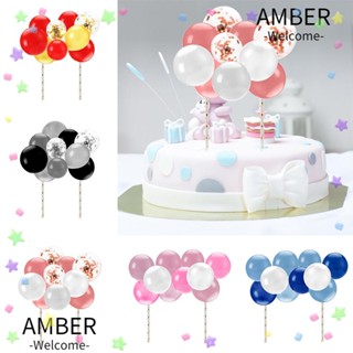 Amber ลูกโป่ง สําหรับตกแต่งเค้กวันเกิด งานแต่งงาน 10 ชิ้น ต่อชุด