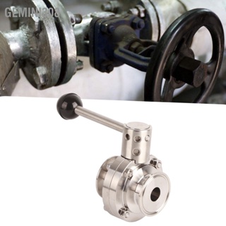 Gemini308 วาล์ว Tri Valve สแตนเลสเชื่อมต่ออย่างรวดเร็ววาล์วหนีบผีเสื้อสุขาภิบาลพร้อมปะเก็นซิลิโคน