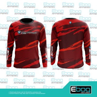 02 bmw 2022 เสื้อยืด m power red sublimation / เสื้อเชิ้ต bmw ไมโครไฟเบอร์ eboq jersi / เสื้อยืด bmw jersey sublimation