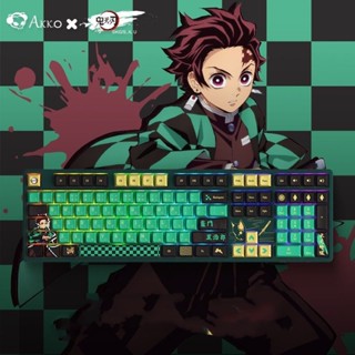 Akko Demon Slayer คีย์บอร์ดเล่นเกมไร้สาย RGB สองมิติ