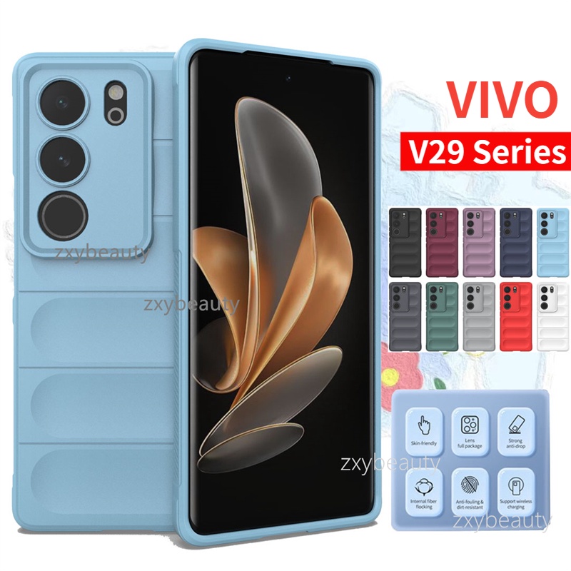 เคสซิลิโคนนิ่ม กันกระแทก ป้องกันกล้อง สําหรับ VIVO V29 Pro V29E V29Lite 5G 2023 VIVOV29 Lite V 29