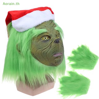 # Mask ถุงมือคอสเพลย์ the Grinch สําหรับปาร์ตี้คริสต์มาส