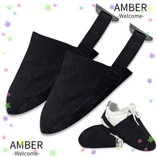 Amber ผ้าคลุมรองเท้า กันลื่น กันการขัดถู สีดํา อุปกรณ์เสริมโบว์ลิ่ง