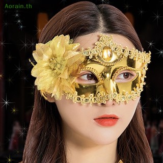 # Mask หน้ากาก รูปขนนก ดอกไม้ ประดับเพชร สีม่วง สไตล์เวนิส เซ็กซี่ สําหรับปาร์ตี้ งานแต่งงาน งานรื่นเริง