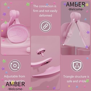 Amber คลิปหนีบขา อเนกประสงค์ ปรับมุมได้ PP+TPR สีชมพู ม่วง ฟ้า สําหรับฝึกกล้ามเนื้ออุ้งเชิงกราน