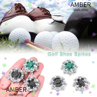 Amber ชุดเข็มรองเท้ากอล์ฟ 1/4 3 สี แบบเปลี่ยน 7 14 ชิ้น