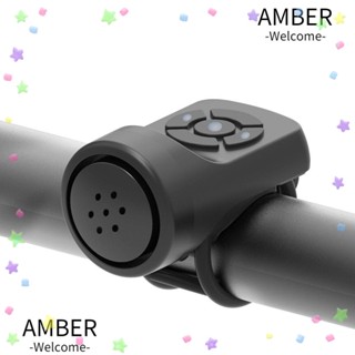 Amber แตรกระดิ่งไฟฟ้า กันขโมย ชาร์จ USB สําหรับติดรถจักรยาน