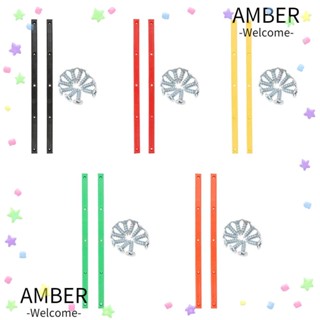 Amber รางสเก็ตบอร์ด น้ําหนักเบา ทนทาน ลดแรงเสียดทาน ป้องกันการชน