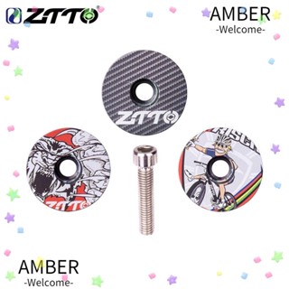 Amber ฝาครอบถ้วยคอ โลหะผสมอลูมิเนียม สําหรับรถจักรยาน MTB