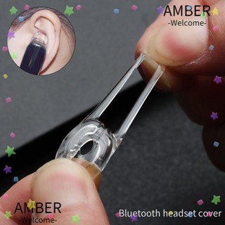 Amber แผ่นซิลิโคนใส แบบนิ่ม ใส่สบาย สําหรับครอบหูฟัง
