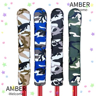 Amber ผ้าคลุมหัวไม้กอล์ฟ หนัง PU 4 สี คุณภาพสูง