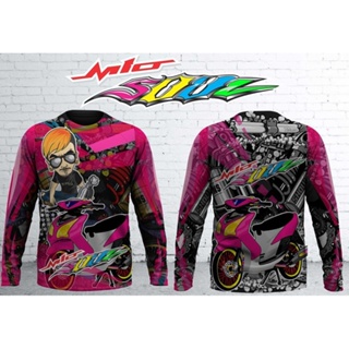 เสื้อแขนยาว ลาย thailook thailand 040 mio soul magenta สําหรับปั่นจักรยาน