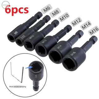 GORGEOUS~Screw Tap Socket Socket Tap 45# Steel 50mm 6pcs Adapter Black Extension