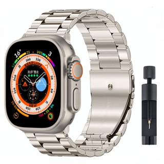 สายนาฬิกาข้อมือสเตนเลส โลหะ สําหรับ Apple watch Ultra 49 มม. 8 7 45 มม. 41 มม. iwatch 6 5 4 3 SE 44 มม. 42 มม. 40 มม.