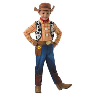 พร้อมส่ง ใหม่ ชุดคอสเพลย์ การ์ตูนอะนิเมะ คาวบอย Woody สไตล์ฮาโลวีน สําหรับเด็ก