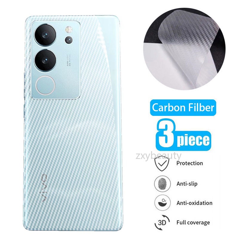 ฟิล์มกันรอยหน้าจอ คาร์บอนไฟเบอร์ แบบนิ่ม ผิวด้าน กันรอยขีดข่วน สําหรับ Vivo V29 5G Pro V29Lite 2023 