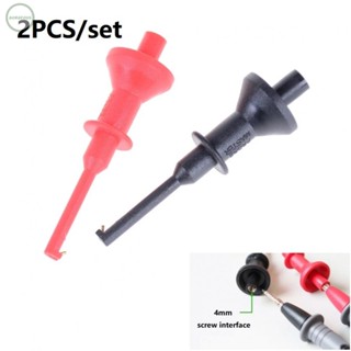 GORGEOUS~Testing Hook Clip Alligator Clip Black+Red CAT Ⅲ 1000V Da.4mm/ 0.16inch