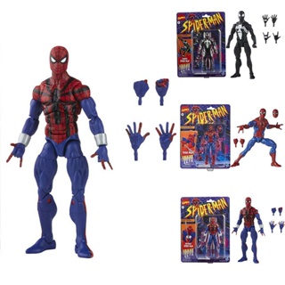 Marvel Legends Symbiote Spiderman Reilly Spiderman Action Figure Set Gifts