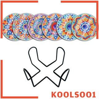 [Koolsoo1] ที่รองแก้วเครื่องดื่ม แฮนด์เมด DIY สําหรับผู้ใหญ่ 6 ชิ้น