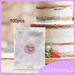 [szlinyou2] ถุงกระดาษ สําหรับใส่ช็อคโกแลต ลูกปา 100 ชิ้น