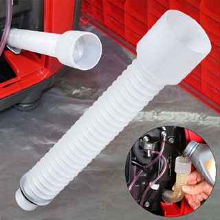 New White Funnel Part Durable Refueling Pipe Oil Change Flexible High Quality