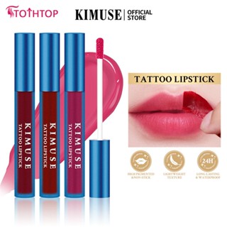 KIMUSE Peel Off Lip Stain Tattoo ลิปสติกติดทนนานและกันน้ำ Peel Off Pink Lip Tint Make Up [TOP]