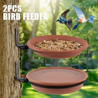 New 2pcs Bird Feeder Catcher Tray Platform Hanging Tray Outdoors Backyard Garden