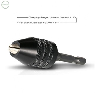 GORGEOUS~Drill Chuck 0.6-8mm Electric 1/4" Hex Shank Quick release Carbon Steel