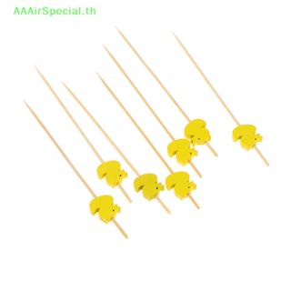 Aaairspecial ไม้จิ้มฟันไม้ไผ่ แบบใช้แล้วทิ้ง สําหรับค็อกเทล ผลไม้ 100 ชิ้น