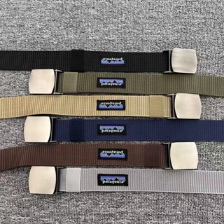 WJK2 Patagon outdoor ancestor pata woven canvas belt snap buckle small label Belt