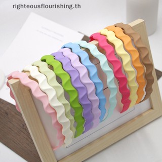 Righteousflourishs.th ที่คาดผมเรซิ่น กันลื่น สีพื้น พร้อมฟัน สําหรับผู้หญิง