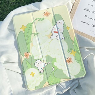 เคสใส ลายดอกไม้ กระต่าย Lily of the Valley 36 ซม. ปิด 30% รุ่นที่ 10 สําหรับ Ipad Air5 4 3 pro11 รุ่นที่ 9