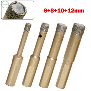 GORGEOUS~Drill Bit 3Pcs Ceramic Diamond Diamond Dry Drill Bits Hole Drill Bits Set