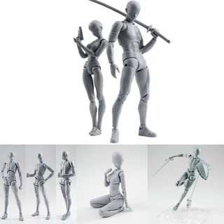 จัดส่งทันที SHF Human Mannequin ฟิกเกอร์ หุ่นโมเดล ชาย หญิง หุ่นฟิกเกอร์มนุษย์ ขยับได้ สําหรับศิลปิน