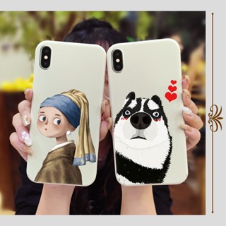 phone case Simplicity Phone Case For iphone X/XS cat Liquid silicone shell Skin-friendly feel Skin feel silicone