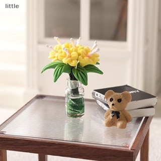 Thlittle โมเดลแจกันดอกลิลลี่จิ๋ว 1:12 สําหรับตกแต่งบ้านตุ๊กตา สวน