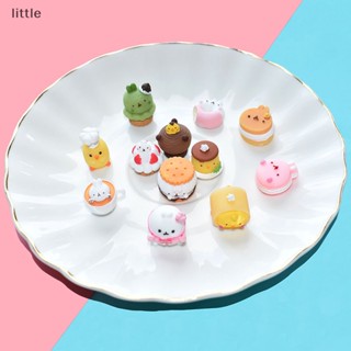 Thlittle โมเดลเค้ก คุกกี้ อาหาร ขนาดมินิ สําหรับตกแต่งบ้านตุ๊กตา 10 ชิ้น