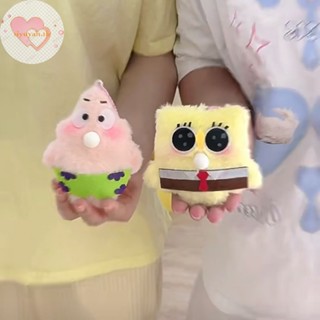 Siyuyan พวงกุญแจ จี้ตุ๊กตาการ์ตูน SpongeBob And Patric Star น่ารัก ของเล่นสําหรับเด็ก