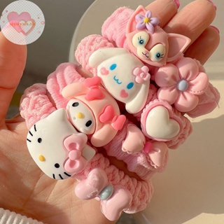 SANRIO Siyuyan ยางรัดผม ลายการ์ตูน Hello Kitty น่ารัก สําหรับเด็กผู้หญิง