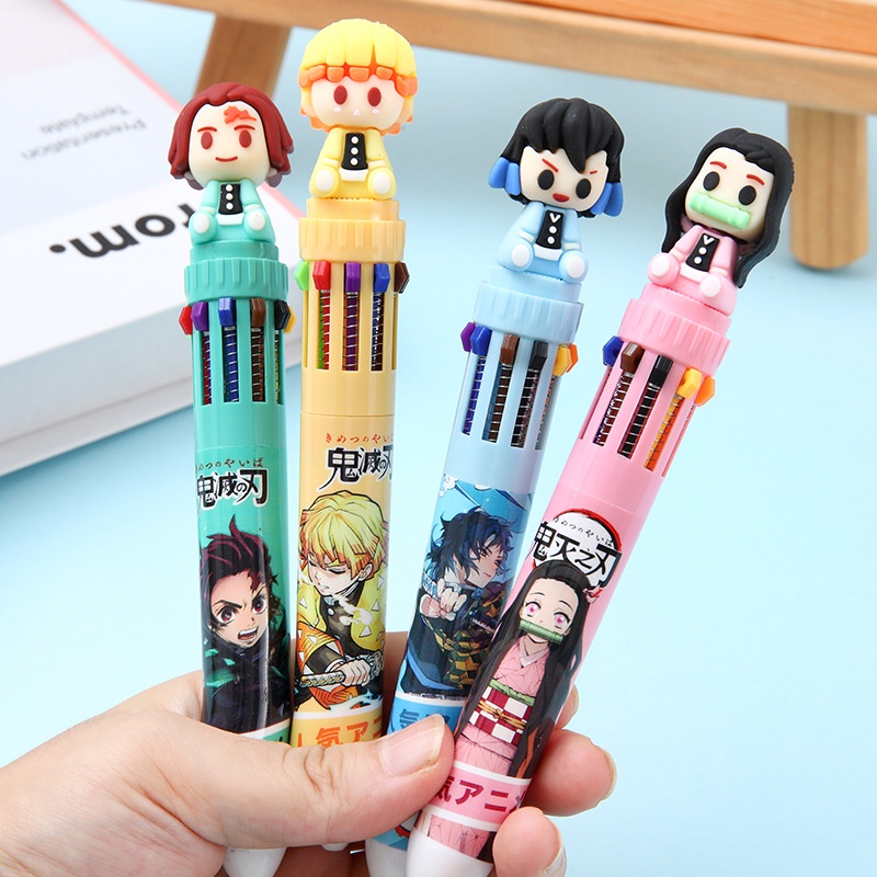 ปากกาลูกลื่น ลายการ์ตูนดาบพิฆาตอสูร หลากสี เครื่องเขียนนักเรียน 1 ชิ้น WJ213