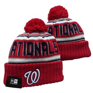 หมวกบีนนี่ ผ้าถัก ให้ความอบอุ่น ลาย Washington Nationals