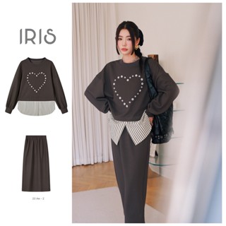 [สินค้าลิขสิทธิ์แท้] Iris Boutique IT2023YD57 Woody set(top+skirt) ชุดเข้าเซท เสื้อ กระโปรง เสื้อผ้าผู้หญิง