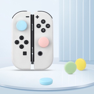 ฝาครอบจอยสติ๊ก ซิลิโคนนิ่ม อุปกรณ์เสริม สําหรับ Switch Joycon Lite Oled Console Controllers Video Gamepad Thumbstick Grips Protector