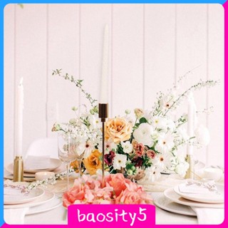 [Baosity5] พวงหรีดเทียนประดิษฐ์ ลายดอกไม้ สําหรับงานแต่งงาน