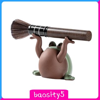 [Baosity5] รูปปั้นกบเซรามิค รูปสัตว์เลี้ยง ขนาดเล็ก อุปกรณ์เสริม สําหรับตกแต่งโต๊ะน้ําชา