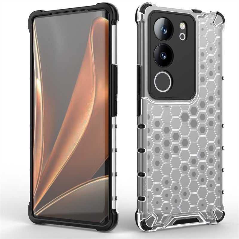 เคสโทรศัพท์มือถือแบบแข็ง ใส กันกระแทก ลายรังผึ้ง สําหรับ Vivo V27 5G V29 V30 V27e V27 V29 Pro V29Pro V27Pro V30Pro VivoV30 4G 5G