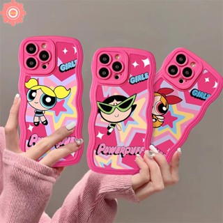 เคสโทรศัพท์มือถือ แบบนิ่ม ลาย The Power.puff Girls ขอบหยัก สําหรับ Oppo A17 A7 A78 A12 A57 A55 A3s A17K A15 A16 A95 A5 A5s A53 A54 A77 A9 A96 A16s A76 A74 A77s A16K A1k Reno 8 8T 8Z 7Z 6 เคส