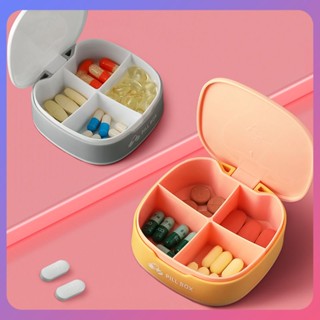 ☛ 4-grid Mini Pill Cases Jewelry Candy Storage Box Portable Vitamin Medicine Pill Box Case Container Medicine Box Home Accessories srlive