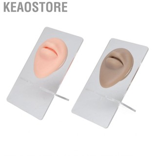 Keaostore 2Pcs Silicone Lip Model With Display Stand Simulated 3D Thickened Pierci Hbh